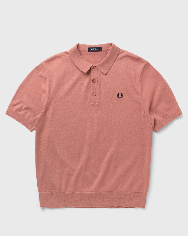 Fred Perry COTTON KNITTED SHIRT pink