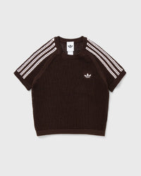 Adidas Womens Knitted Crochet Cali Tee White