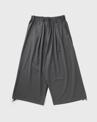 Y-3 Refined Wool Cropped Wide Leg Pants Grey