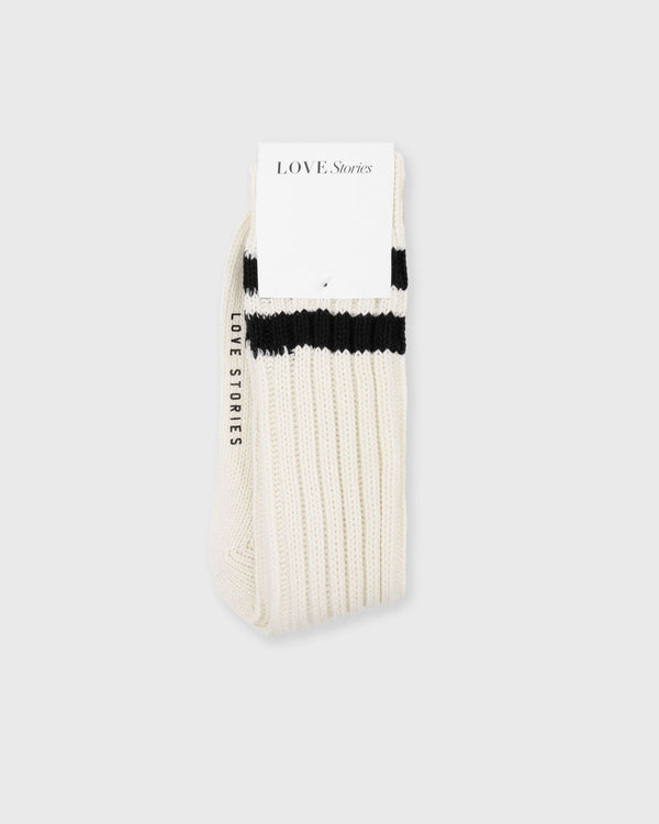 love stories Rib Socks Stripe beige