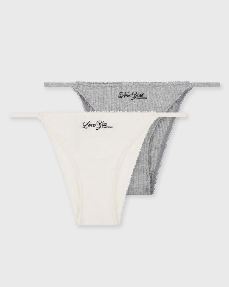 love stories Clio 2-Pack grey|beige