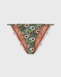 Love Stories Wild Rosie Thong Brown|green
