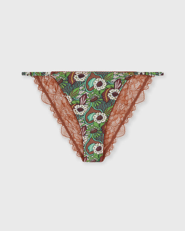 love stories Wild Rosie Thong brown|green