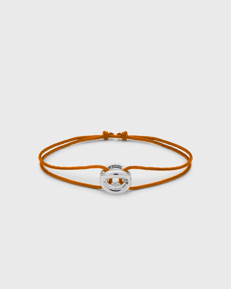 Le gramme Bracelet Cordon Entrelacs 3g orange