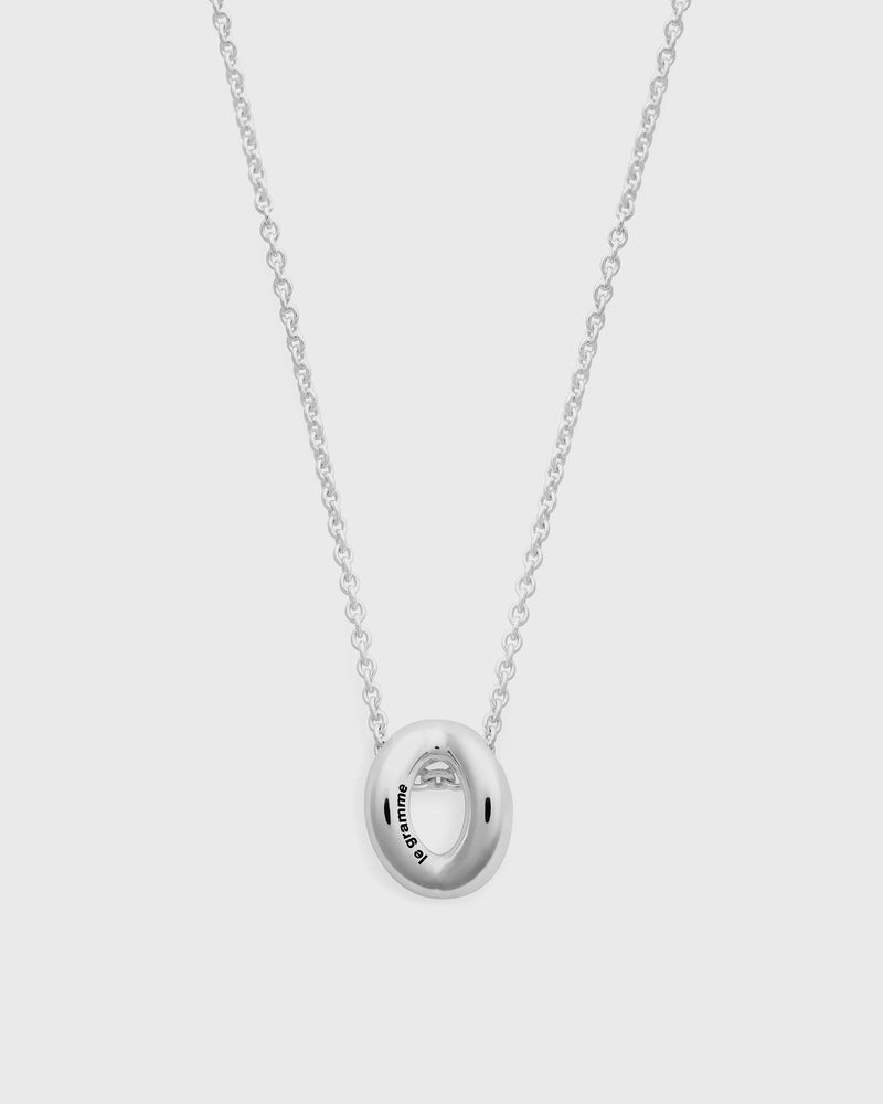 Le gramme 1g-polished sterling silver-entrelacs-necklace silver