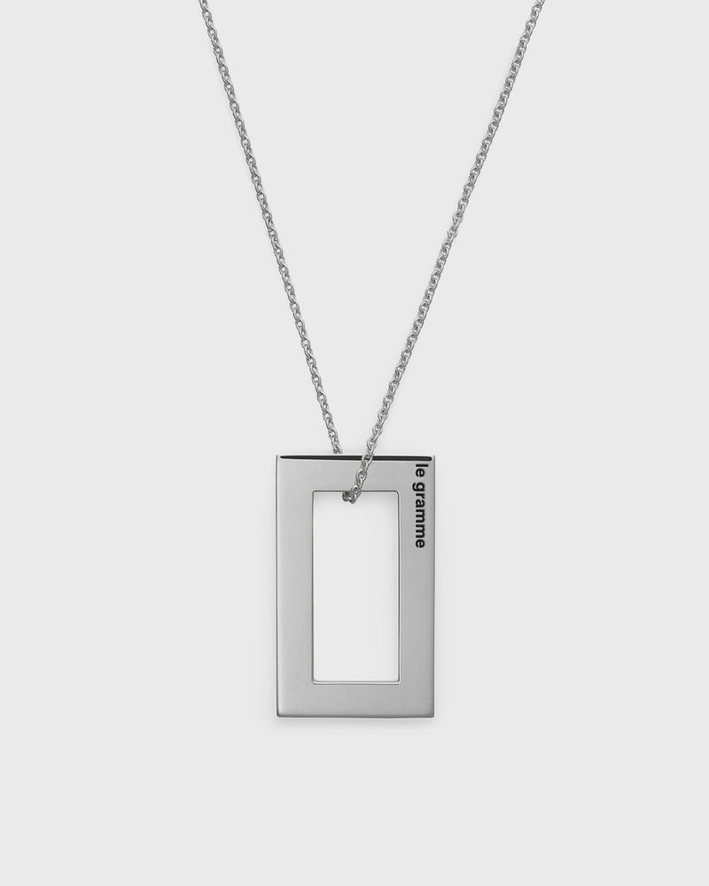 Le gramme 3.4g-polished and brushed-sterling silver-necklace silver