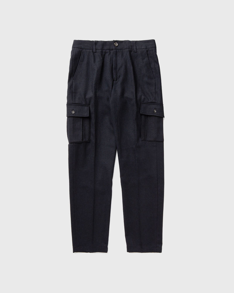 Les Deux Como Reg Wool Cargo Suit Pants blue