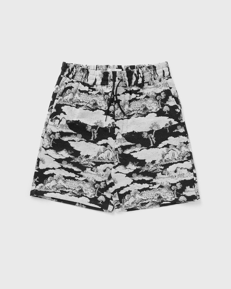 Les Deux Otto Ruins Jacquard Shorts black|white