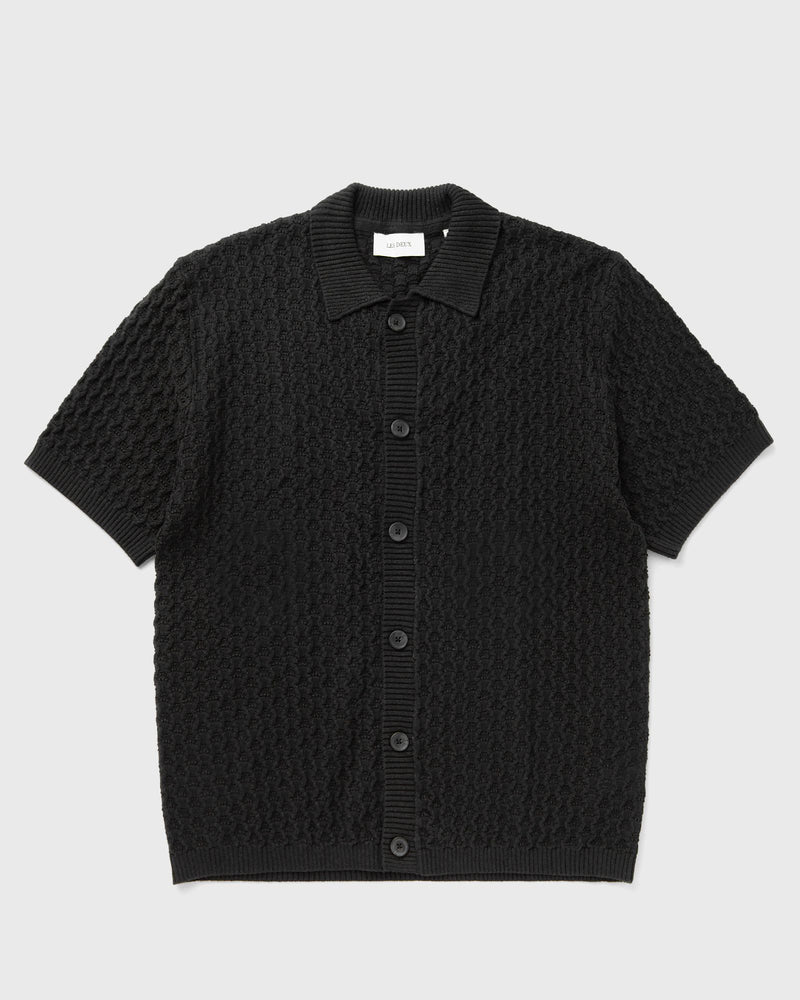 Les Deux Gespertus SS Knit Shirt black