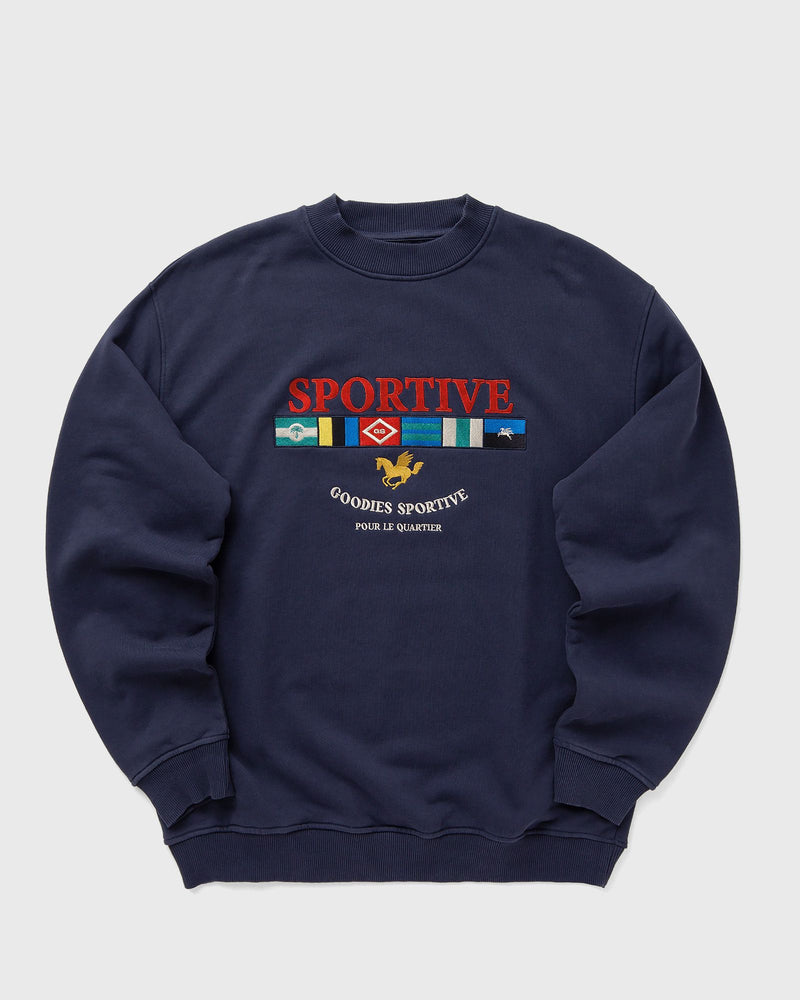 Goodies Sportive LEGACY FLAGS CREWNECK blue