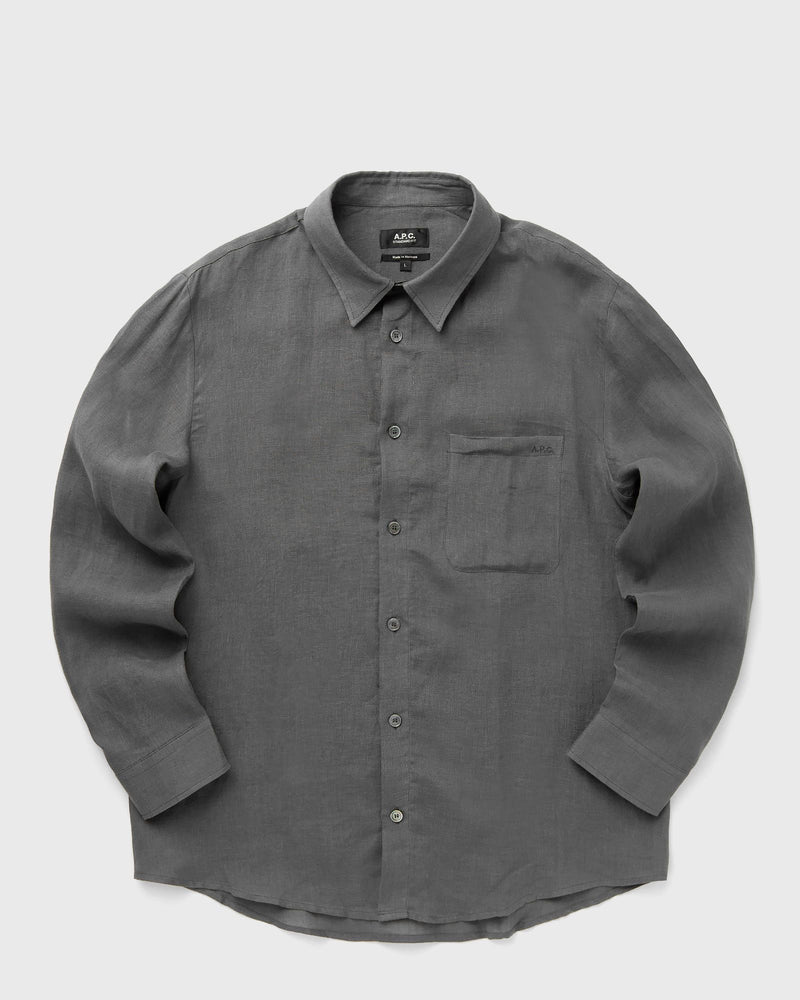 A.P.C. CASSEL LOGO SHIRT grey