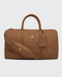 Jordan Suede Monogram Duffle L Brown