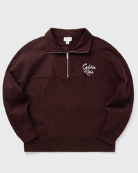 Calvin Klein Jeans Premium Fleece LOGO Funnel NECK brown