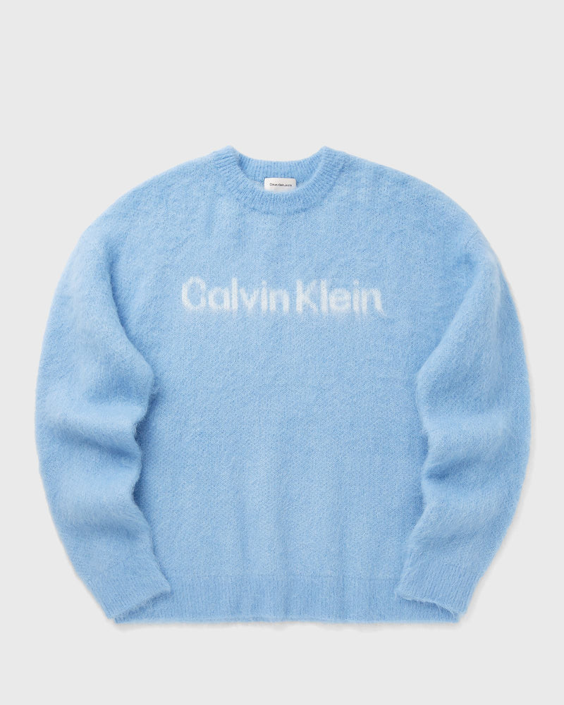 Calvin Klein Jeans LS BRUSHED ALPACA LOGO CRWNK SWEATER blue