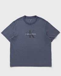 Calvin Klein Jeans Ss 20S Acid Wash Monologo Graphi Blue