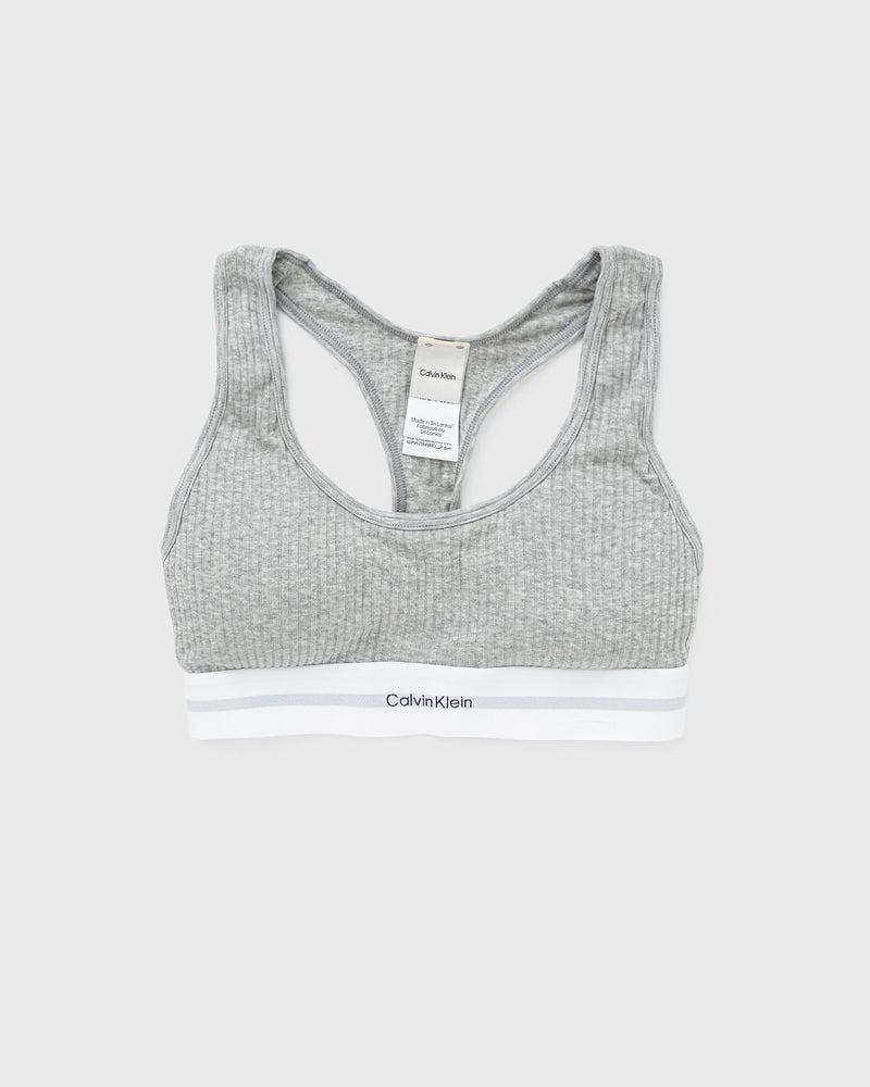 Calvin Klein Underwear WMNS MODAL RIB LIGHTLY LINED BRALETTE grey