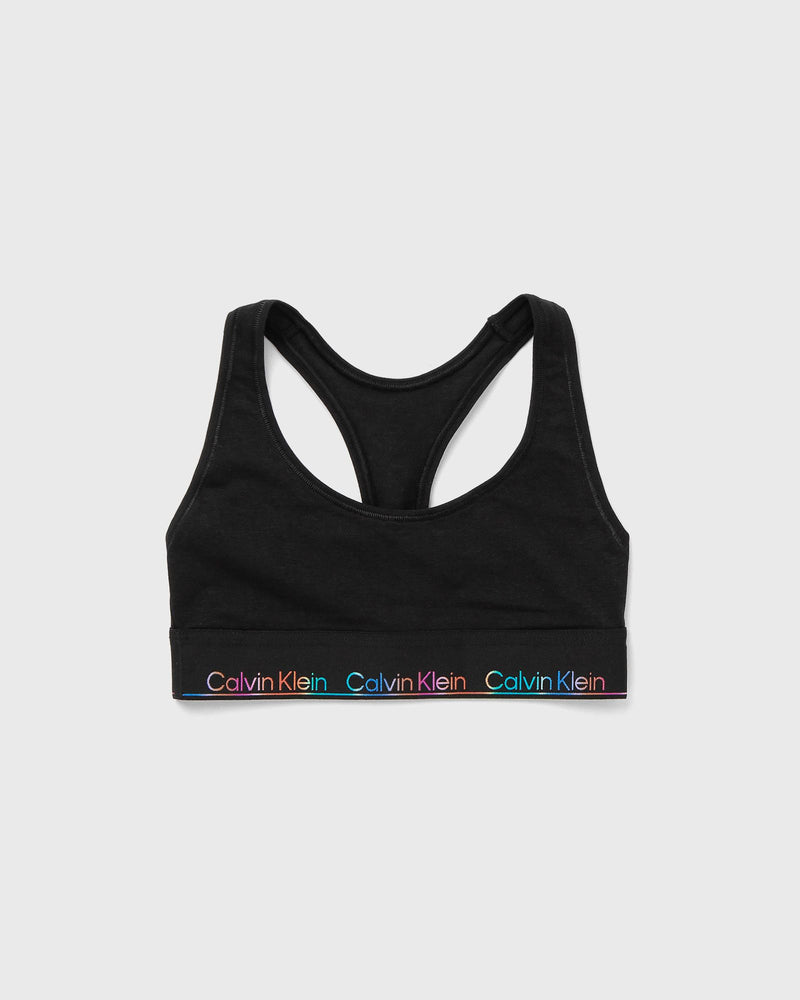 Calvin Klein Underwear WMNS ICON COTTON MODAL PRIDE UNLINED BRALETTE black