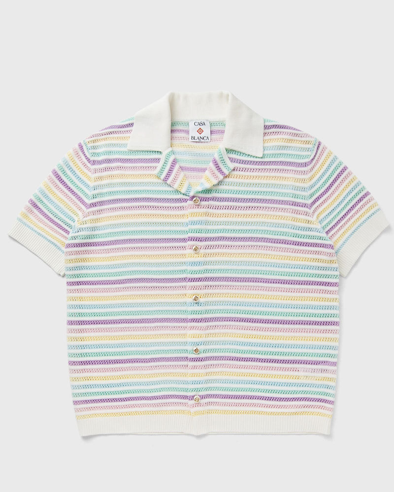 Casablanca FLOWER CROCHET POLO multi