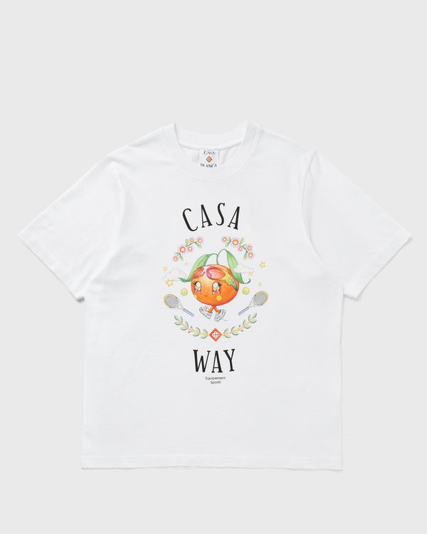 Casablanca CASA WAY ORANGE MASCOT PRINTED T-SHIRT orange