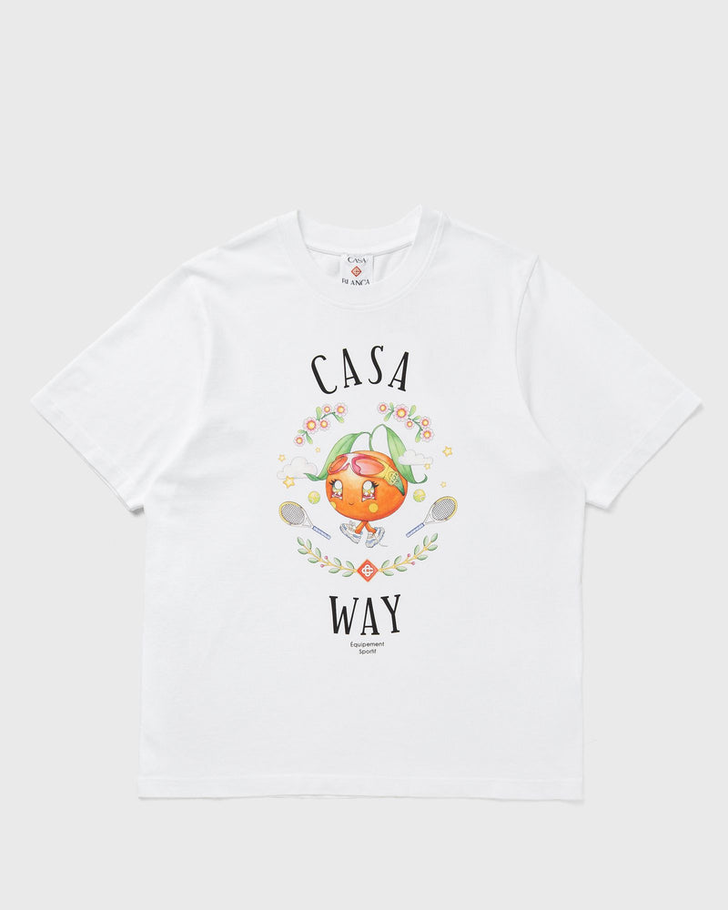 Casablanca CASA WAY ORANGE MASCOT PRINTED T-SHIRT orange