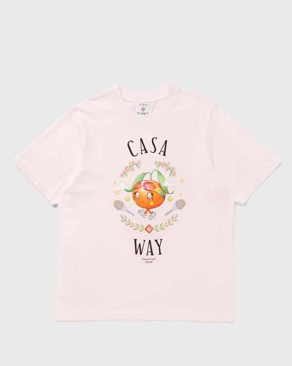 Casablanca CASA WAY ORANGE MASCOT PRINTED T-SHIRT pink