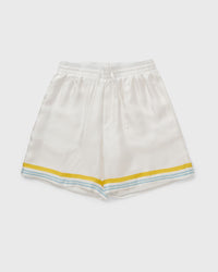 Casablanca Tennis Landscape Silk Shorts Multi