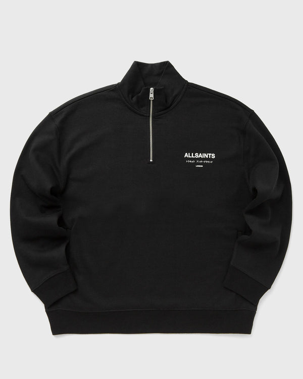 AllSaints UNDERGROUND HALF ZIP black
