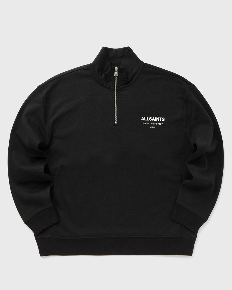 AllSaints UNDERGROUND HALF ZIP black