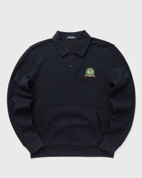 Fred Perry Tennis Badge Collared Sweatshi Blue