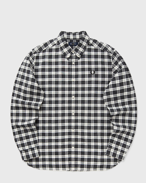 Fred Perry TARTAN OXFORD SHIRT black|beige
