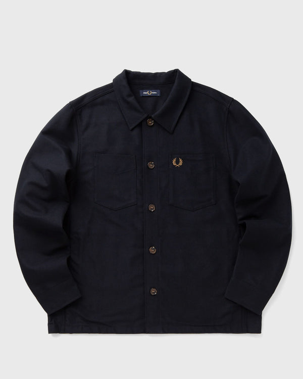 Fred Perry BRUSHED TWILL OVERSHIRT blue