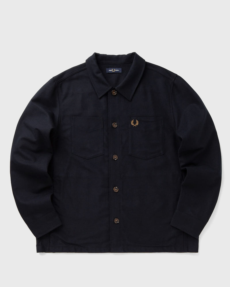 Fred Perry BRUSHED TWILL OVERSHIRT blue