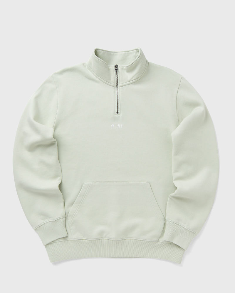 LF BLOCK ZIP MOCK NECK green