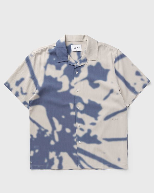 LF ABSTRACT DANDELION SHIRT SS blue|beige