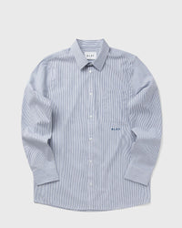 ØLÅF Oxford Stripe Shirt LS blue