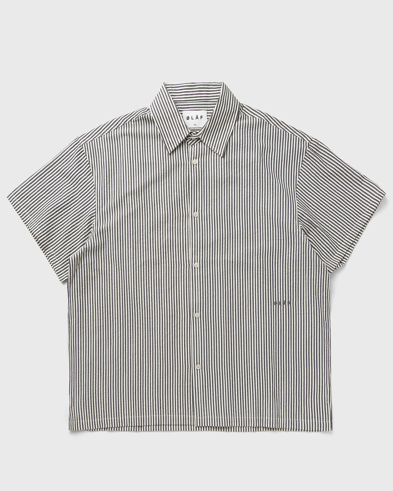 LF BOXY SEERSUCKER STRIPE SHIRT SS grey