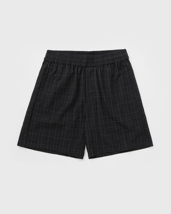 LF FINE CHECK SHORTS black