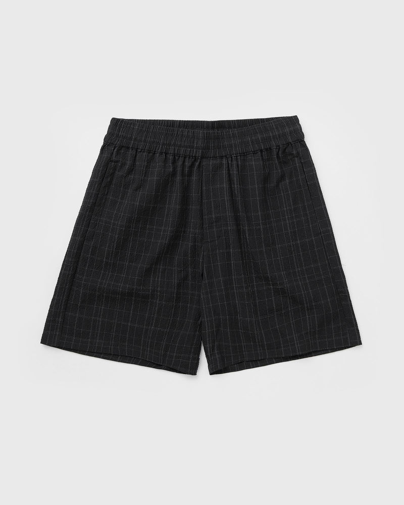 LF FINE CHECK SHORTS black