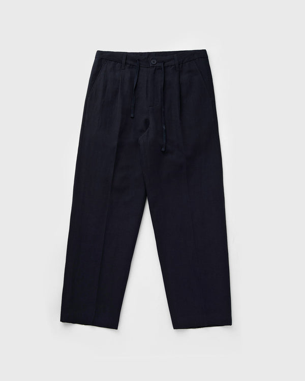 LF COTTON LINEN TROUSERS blue