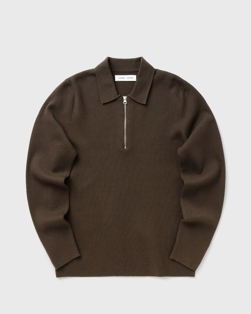 Samse & Samse GUNA HALF ZIP brown