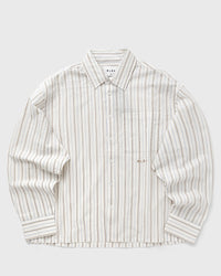 ØLÅF Striped BOXY Shirt white