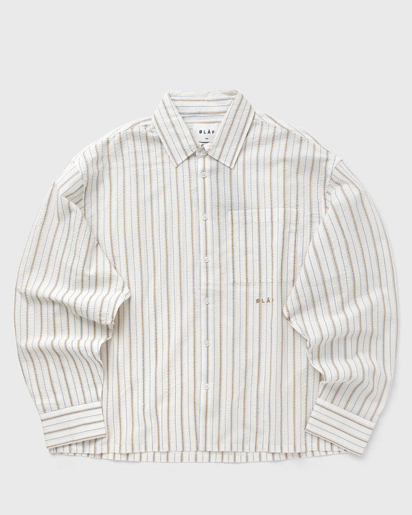LF STRIPED BOXY SHIRT white