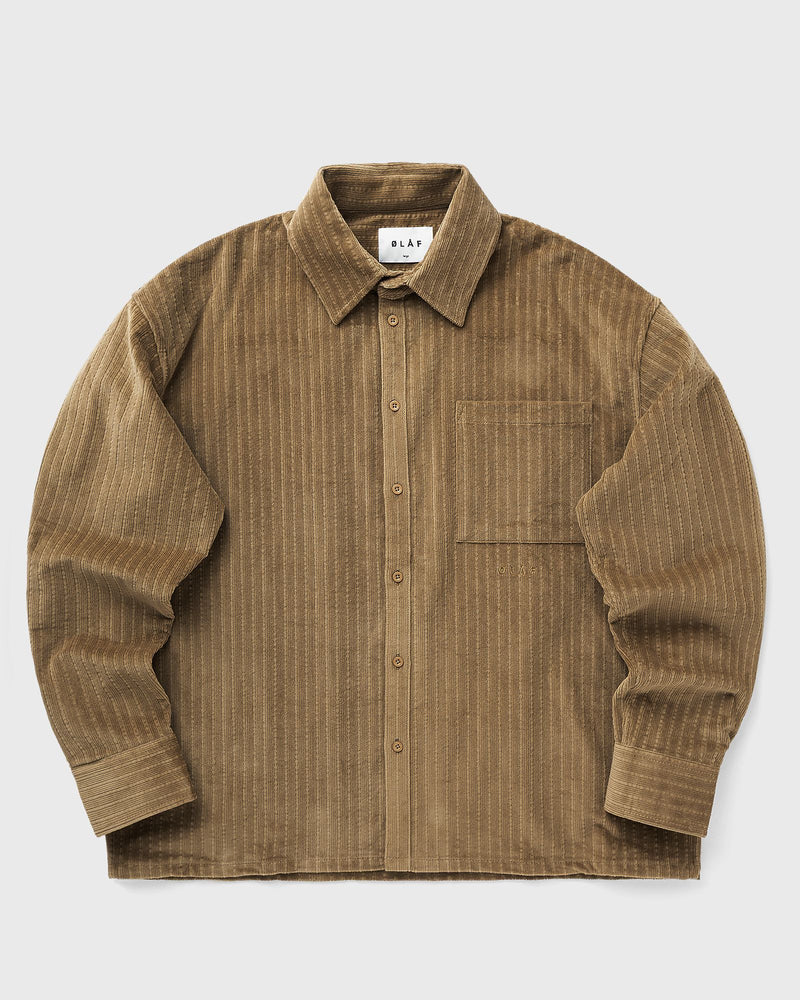 ØLÅF Corduroy BOXY Shirt brown