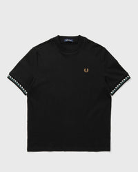 Fred Perry Jacquard Cuff T-Shirt Black