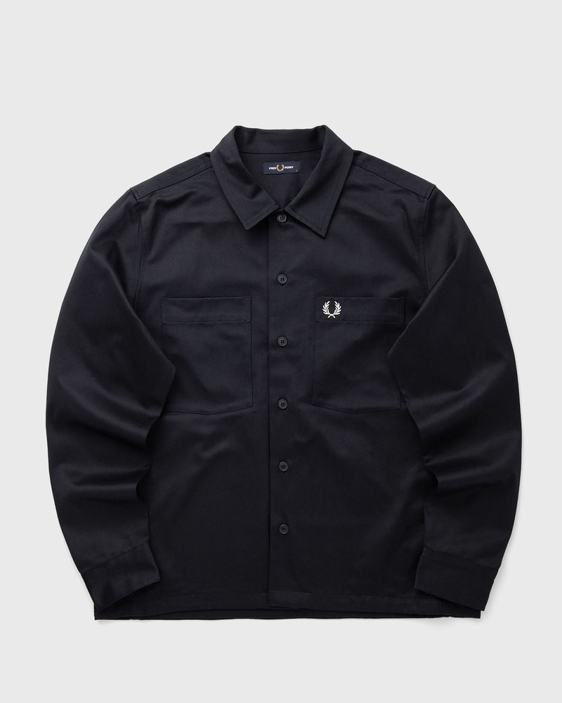 Fred Perry Twill Overshirt White