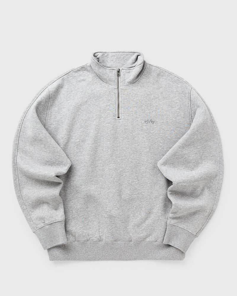 Ølåf Signature Zip Mock Grey