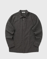 Olaf Checked Seersucker Ls Shirt Black