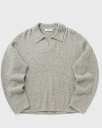 Olaf Signature Knitted Polo Grey