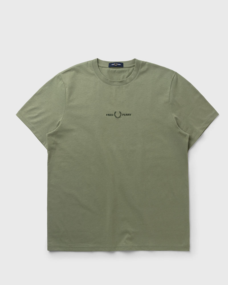 Fred Perry EMBROIDERED T-SHIRT green