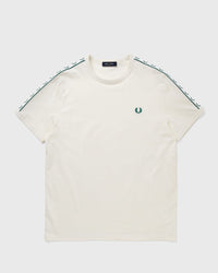 Fred Perry Contrast Tape Ringer T-Shirt White